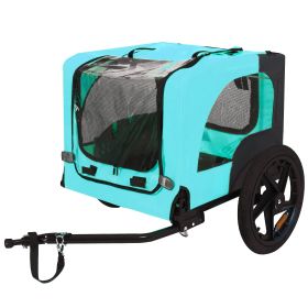 Pet Bike Trailer Dog Cart for Bicycle,Suitable for Small and Medium Pets, Easy Folding Cart Frame, Quick Release Wheel, Non-Slip Floor, Internal