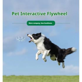 Pet Interactive Flywheel,Dog Toy,Fun Interactions Buildstronger Bonds (Option: MacaronBlue)