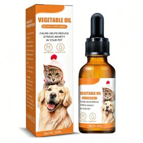 Pet Calming Hemp Oil For Dogs & Cats, Natural Anxiety Relief Supplement, Improve Appetite & Support Pet Health, 30ml (Option: 1box)